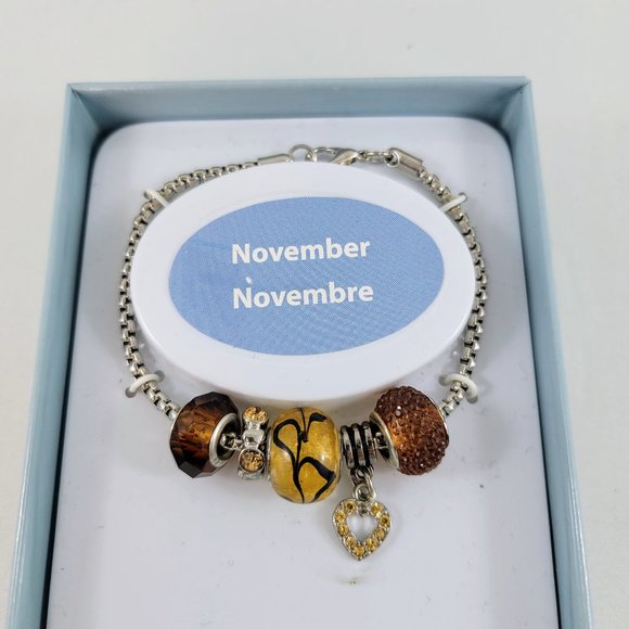 November Bracelet With Beads And Charms Brand New In Box Brand New - Picture 4 of 5